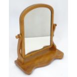 A Victorian mahogany toilet mirror CONDITION: Please Note - we do not make
