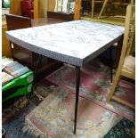 A vintage/ retro Formica topped occasional table CONDITION: Please Note - we do not
