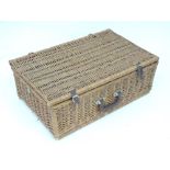 A wicker hamper picnic basket and fittings CONDITION: Please Note - we do not make