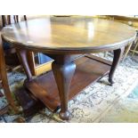 A late 19thC/early 20thC walnut oval extending dining table CONDITION: Please Note