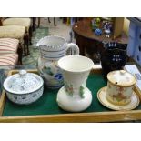 20thC ceramics items to include a Royal Doulton soap dish and cover, a Poole Pottery jug,