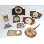 A quantity of assorted clocks