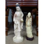 2 resin oriental figures CONDITION: Please Note - we do not make reference to the