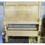 A limed oak single bed with Vono frame CONDITION: Please Note - we do not make