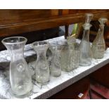 A set of 3 graduated carafes,