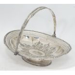Silver plate cake basket by Walker & Hall CONDITION: Please Note - we do not make