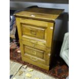 A wooden filing cabinet CONDITION: Please Note - we do not make reference to the