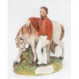 A Staffordshire figure of Garibaldi and his horse CONDITION: Please Note - we do