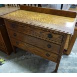 An oak 3 drawer dressing chest CONDITION: Please Note - we do not make reference to