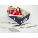 A quantity of silver plated cutlery etc.