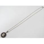 A silver mounted Wedgwood necklace CONDITION: Please Note - we do not make