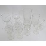 A quantity of antique glassware CONDITION: Please Note - we do not make reference