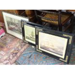 3 marine prints, comprising, 'The Sale of the Boat' etc.