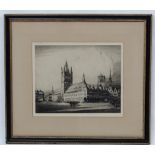 Albany E Howarth (1872-1936), Etching, ' The Cloth Hall , Ypres ', Signed in pencil under ,