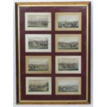 Steeple chase : 8 Hand coloured lithographs,