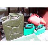 MOD jerry can + 5 fuel cans CONDITION: Please Note - we do not make reference to