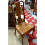 A large late 19thC mahogany side chair CONDITION: Please Note - we do not make