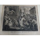 After W. Hogarth, 1741, Engraving, Entitled, 'The Enraged Musician'.