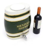 Breweriana: A Mendoza sherry barrel. Height: approx.