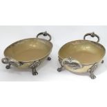 2 silver plated dishes