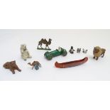 Toys: a selection of early to mid 20thC die-cast lead and alloy figures,