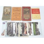 A quantity of assorted Oxford postcards, together with a 1921 ordnance survey map of Oxford,