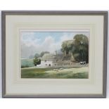 Colin Truffrey 1996 British, Watercolour and pencil, ' A Cotswold Cottage ',