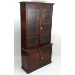 A large William IV mahogany bookcase,