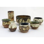 Scandinavian Pottery: A collection of 7 Munkvalvets , Visby , Sweden,
