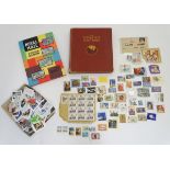 Stamps: A quantity of stamps contained with The Strand Stamp album and a Royal Mail stamp album,