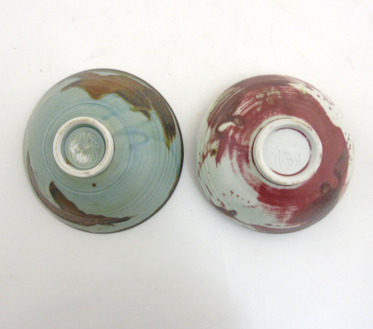 Two 20thC Alan Ward studio pottery bowls, - Image 7 of 9