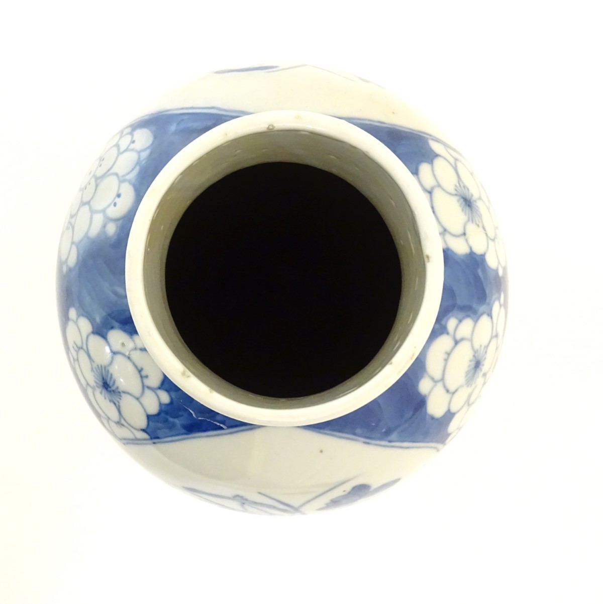 A Chinese blue and white baluster vase decorated with prunus flowers, - Image 4 of 12