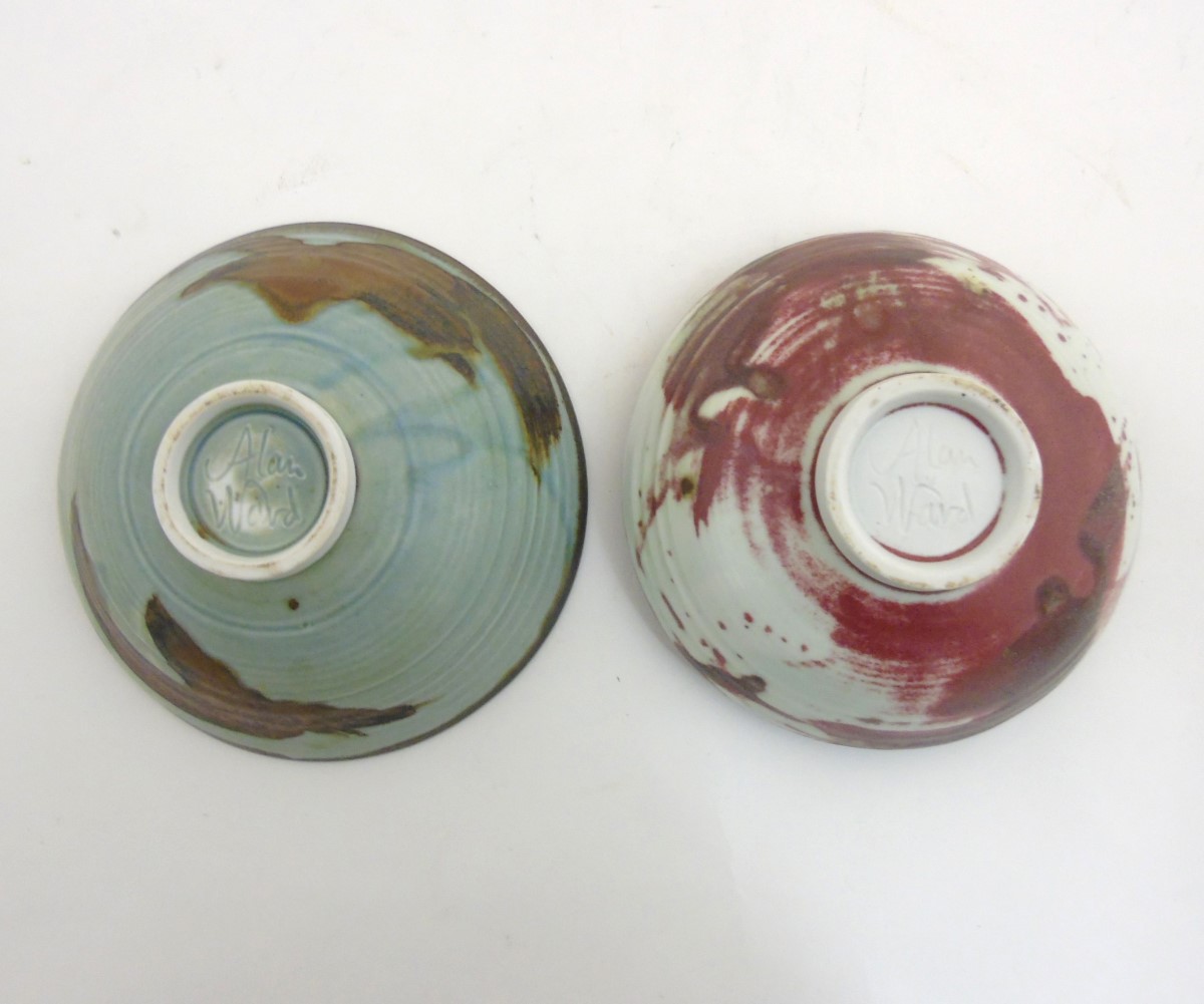 Two 20thC Alan Ward studio pottery bowls, - Image 6 of 9