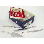 A quantity of silver plated cutlery etc.