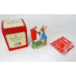 A Royal Doulton figurine of Bunnykins posting a letter CONDITION: Please Note - we