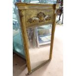 A 19thC pier mirror CONDITION: Please Note - we do not make reference to the