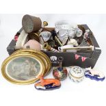 A box of miscellaneous to include ceramics, glassware, cloisonne etc.