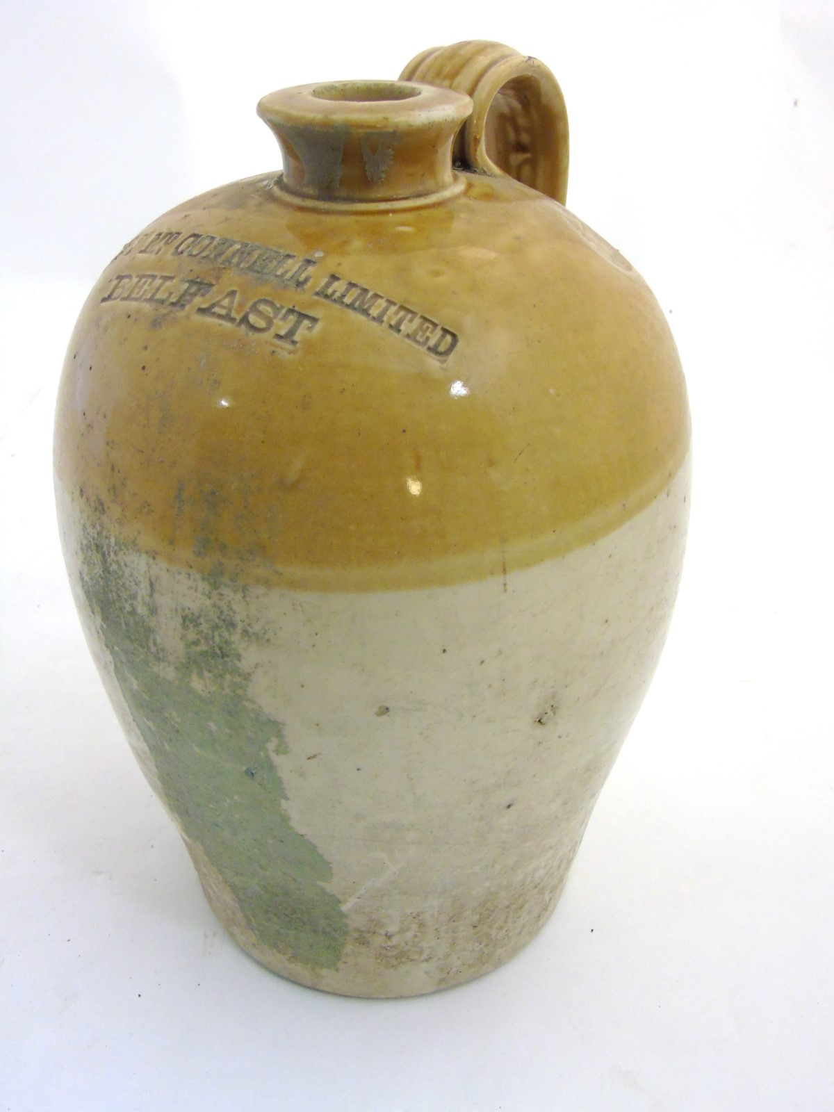 Flagon: A stoneware 2-tone flagon made by Port Dundas Pottery Co. Glasgow for J & J Mc. - Image 14 of 21