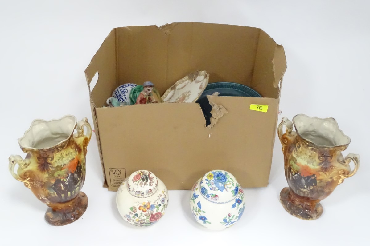 A box of assorted ceramics CONDITION: Please Note - we do not make reference to the - Image 3 of 4