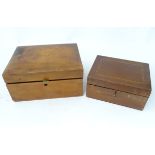2 inlaid work boxes CONDITION: Please Note - we do not make reference to the