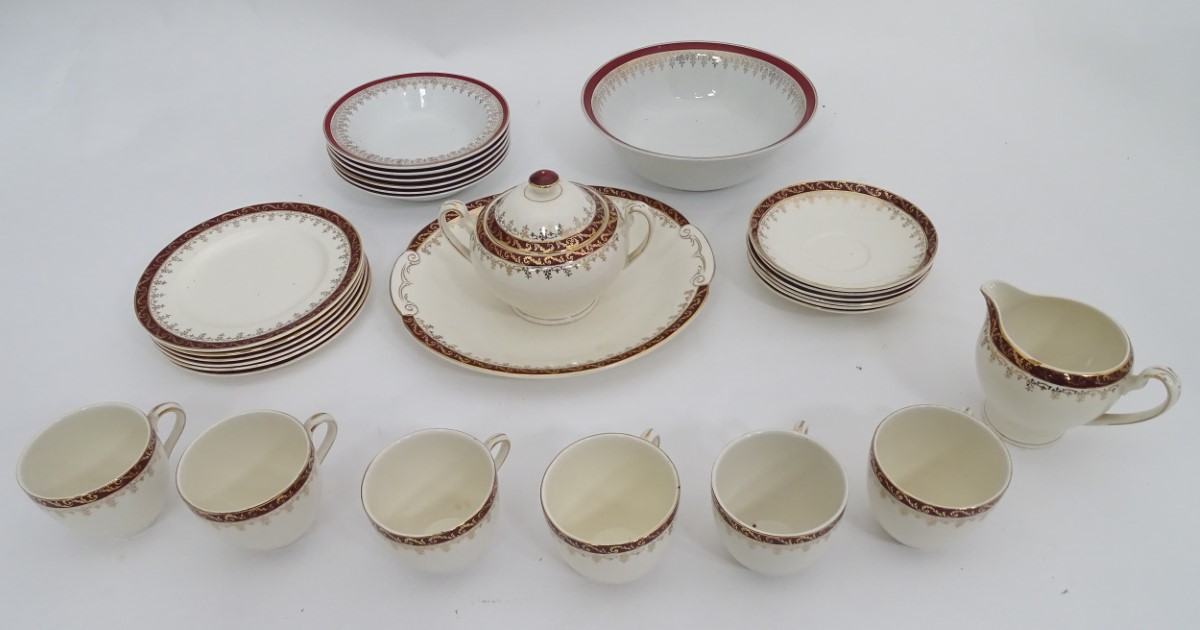 6 place Alfred Meaken dinner/tea service This lot is being sold for our nominated charity for the - Image 2 of 4