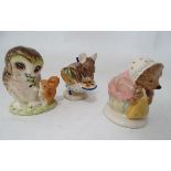 Three Beswick Beatrix Potter figures to include Appley Dapply,