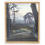 Robert Stainton 1965, Oil on canvas board, 'Glen Gorse ', Monogrammed lower left, labelled verso.