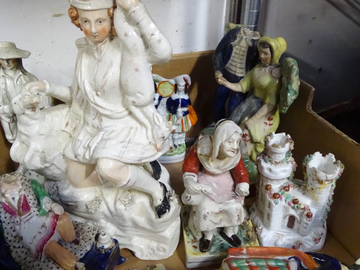 A quantity of Staffordshire pottery figures CONDITION: Please Note - we do not make - Image 15 of 15