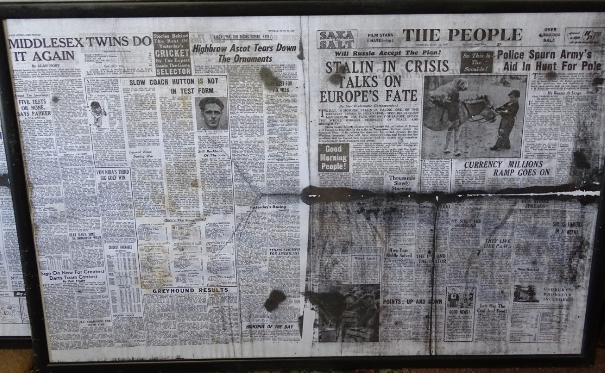 3 framed prints of The People newspaper from 1940's CONDITION: Please Note - we do - Image 3 of 14