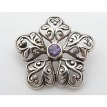 A Victorian silver brooch CONDITION: Please Note - we do not make reference to the
