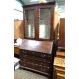 A large Victorian bureau bookcase CONDITION: Please Note - we do not make reference