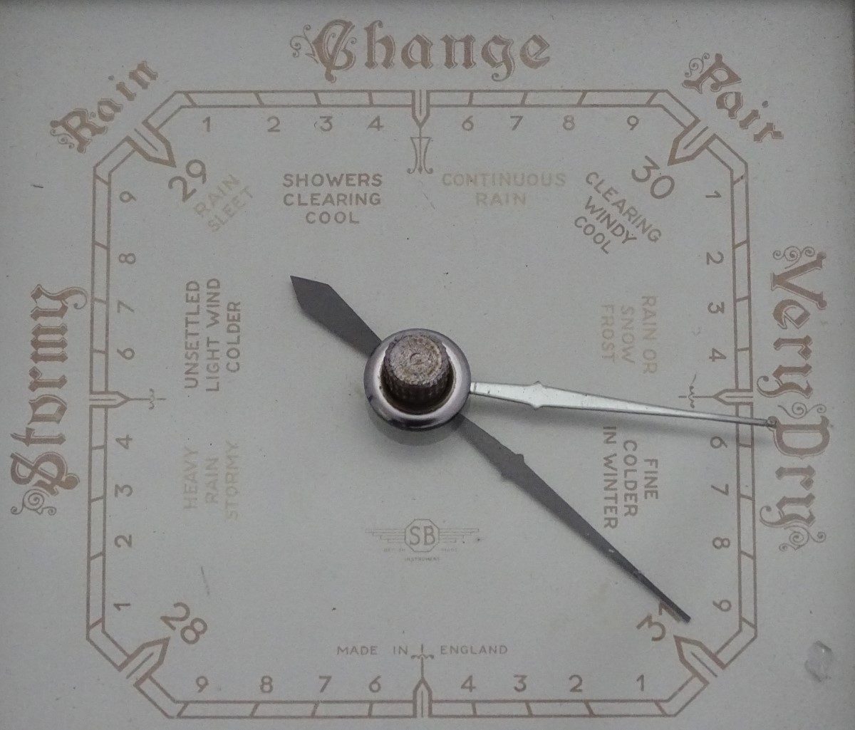 A mid 20thC barometer CONDITION: Please Note - we do not make reference to the - Image 3 of 6