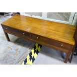 A retro coffee table with 2 drawers CONDITION: Please Note - we do not make