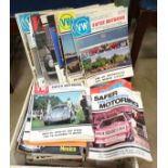 A quantity of vintage 1960s and later Voltswagon motoring magazines,